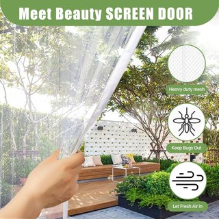 Mosquitera Magnética para Puertas 70 x 200 Blanca