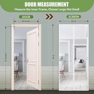 Mosquitera Magnética para Puertas 70 x 200 Blanca