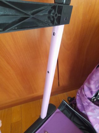 Mochila Totto con carro y estuche morado