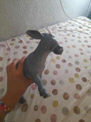 Juguete burro azul