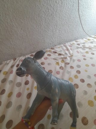 Juguete burro azul
