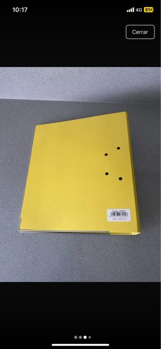 Carpeta amarilla nueva