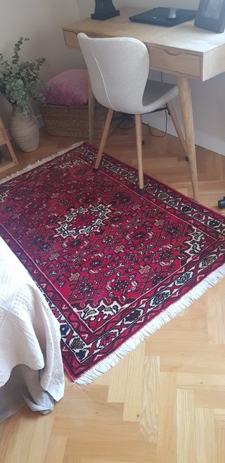 Alfombra Lana Persa Isfahan Roja