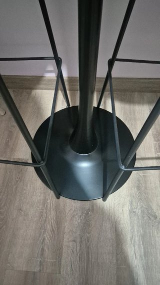 Mesa alta y 2 taburetes Sklum negros