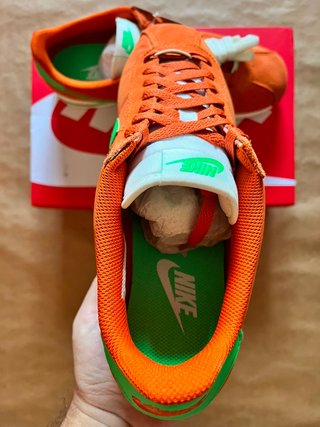 Nike Cortez Naranja y Verde Zapatillas