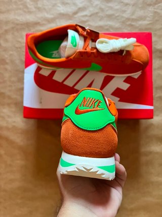 Nike Cortez Naranja y Verde Zapatillas