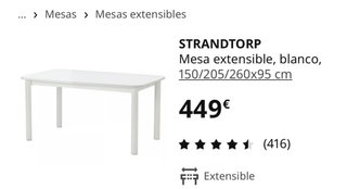Mesa de comedor moderna