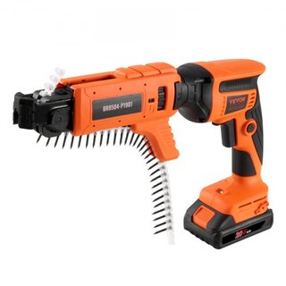 Pistola de Tornillos para Drywall Auto-Alimentada, Kit de Pistola de Tornillos para Drywall Sin Cable de 20V Max, 4200RPM, con 2 Paquetes de Batería, Cargador, Clip de Cintura, Bolsa de Herramient...