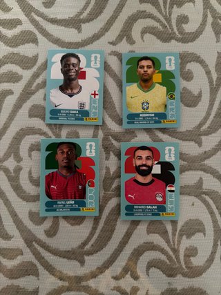 Lote 4 cromos Mundial 2026