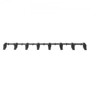 Barra de Dientes para Cubo, 66'', Barra de Cubo de Tractor de Alta Resistencia con 8 Dientes para Tractor Cargador Skidsteer, Capacidad de Carga de 4560 lbs Diseño Atornillado, para Excavación Efi...