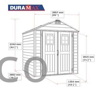 Caseta PVC Storemax Plus 209x210x231 cm - Duramax