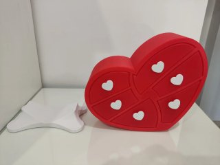 Joyero Corazón Rojo con Cajones