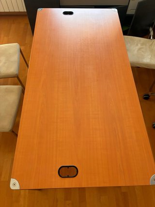 Mesa de escritorio madera y metal