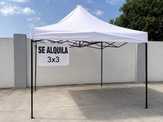 Se alquila Carpa Plegable Blanca 3x3 SOLO ALCORCÓN