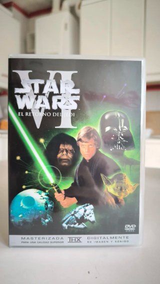 Trilogía Star Wars DVD Masterizada estuche dorado