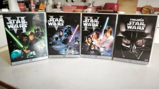 Trilogía Star Wars DVD Masterizada estuche dorado