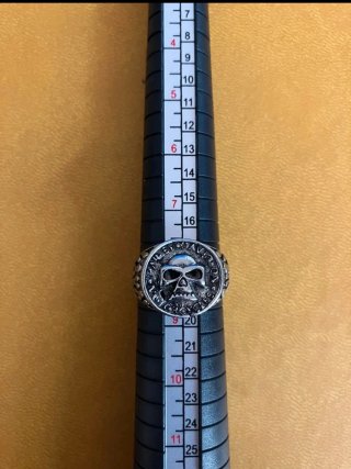 Anillo Harley Davidson Calavera Ajustable