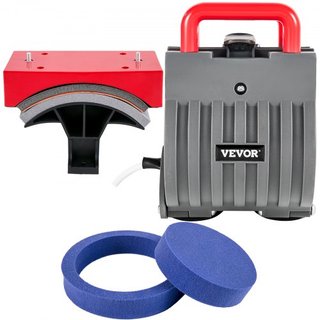 Máquina de Prensa de Calor 30.5x38.1 cm Rotación 360° Swing Away Prensa de Calor Roja 5 En 1 Máquina de Sublimación 1000W Máquina de Impresión de Camisetas 5 En 1 Calentamiento de Doble Tubo para ...