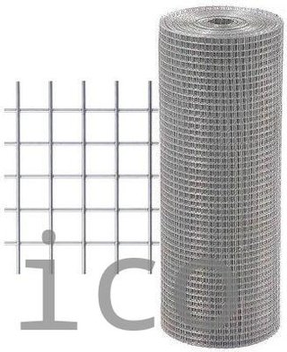 Malla Electrosoldada Galvanizada - 102x51 mm - 2,7 mm - 1,5x25 m