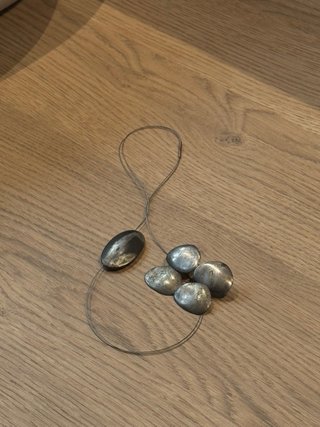 Conjunto collar y pendientes plata