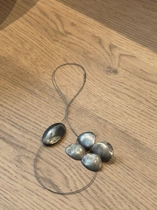 Conjunto collar y pendientes plata