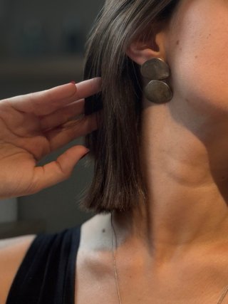 Conjunto collar y pendientes plata