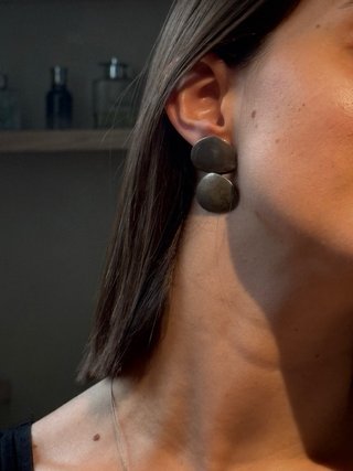 Conjunto collar y pendientes plata