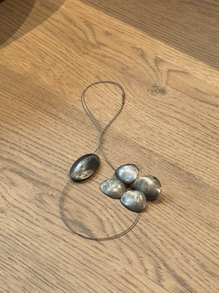 Conjunto collar y pendientes plata