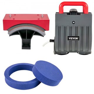 Máquina de Prensa Térmica 38.1x38.1 cm Rotación 360° Swing Away Prensa Térmica Roja 5 En 1 Máquina de Impresión de Camisetas 5 En 1 Prensa Térmica 1000W Máquina de Sublimación Calentamiento de Dob...
