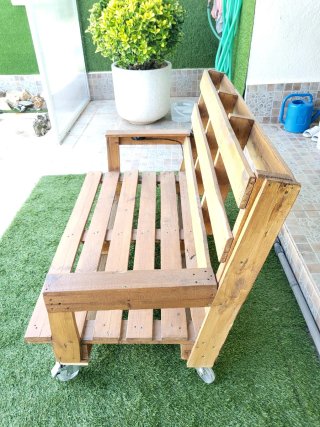 Sofá de palets de madera