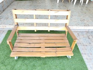 Sofá de palets de madera