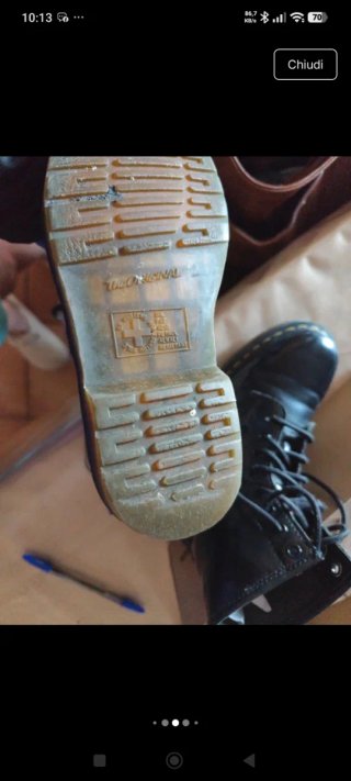 Stivali Dr. Martens neri lucidi