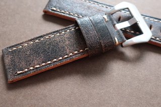 Correa Vintage Marrón 22mm Piel Estilo Panerai