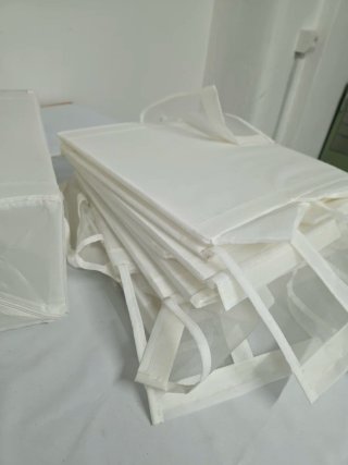 Scatola portaoggetti Ikea tessuto bianco
