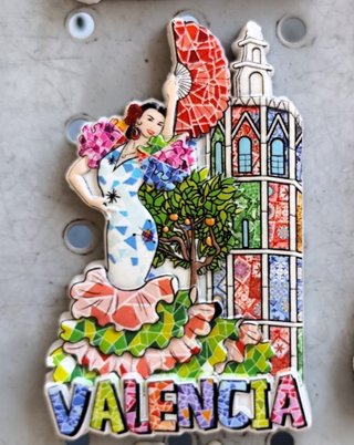 Imán Nevera Valencia Flamenca