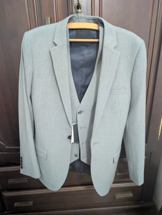 Traje chaqueta gris
