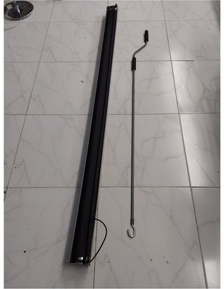 SONGMICS GSA165GY Tenda Laterale per Patio e Balcone - con Struttura - Protezione da Sole e Vento - Schermo per la Privacy - Colore Grigio