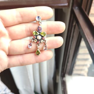 Conjunto Plata 925 Colgante y Pendientes