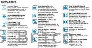 Aire Acondicionado Inverter Calefacción Wifi 6054 frigorías