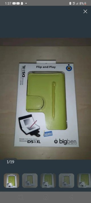 NUEVO. Funda DSi XL Flip and Play + Stylus