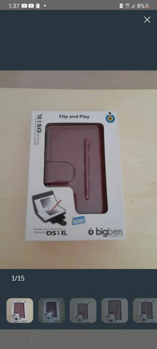 NUEVO. Funda DSi XL Flip and Play + Stylus