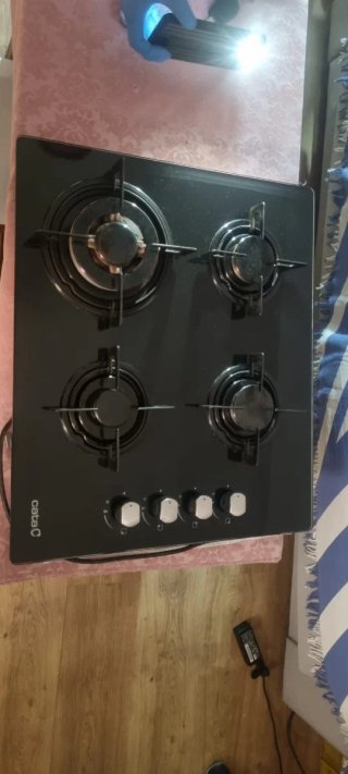 Placa de Gas Cata Negra