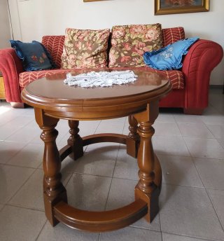 Soggiorno completo in legno massello