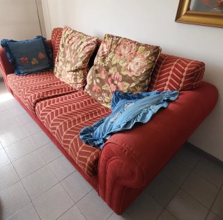 Soggiorno completo in legno massello