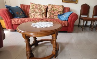 Soggiorno completo in legno massello