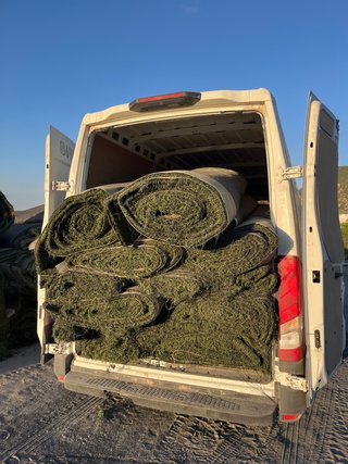 Césped artificial reciclado