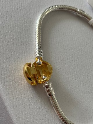 Pulsera Pandora 18cm Corazón Dorado