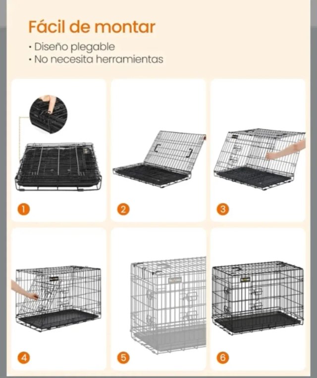 Feandrea - Jaula para perro plegable