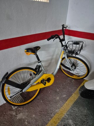 Bicicleta Paseo Gris y Amarilla