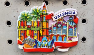 Imán Nevera Valencia Edificios Decorativo